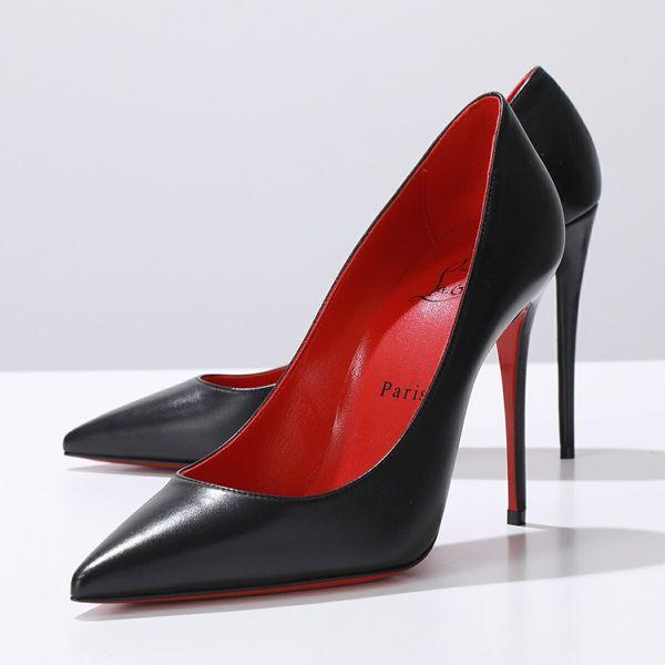 Christian Louboutin クリスチャンルブタン パンプス Kate ケイト 1210662 レディース ピンヒール ポインテッドトゥ  シューズ 靴 J323/BLACK/LIN-LOUBI