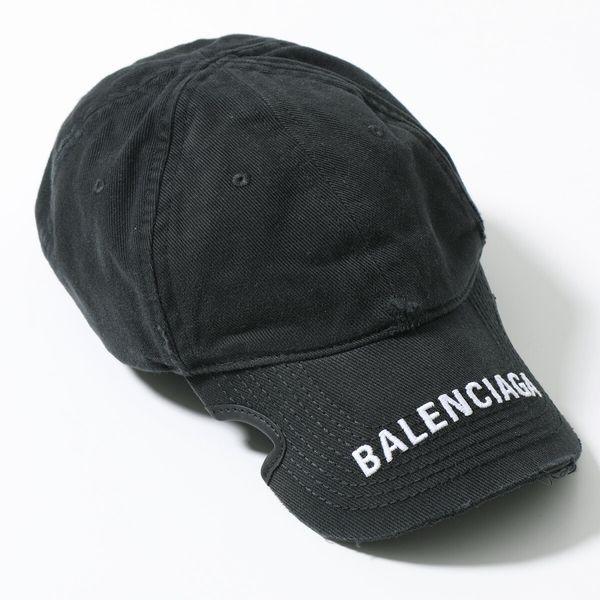 BALENCIAGA バレンシアガ ベースボールキャップ 697748 410B2 メンズ コットン ロゴ刺繍 帽子 0107/1077