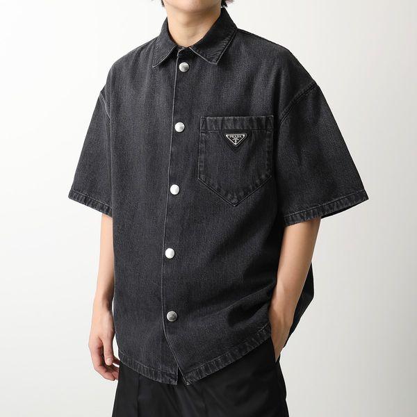 PRADA プラダ デニム 半袖シャツ Denim Short Sleeve Shirt PRADA プラダ デニム 半袖シャツ Denim Short Sleeve Shirt
