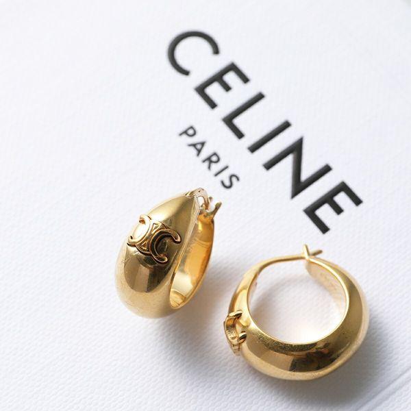 CELINE セリーヌ フープピアス LARGE HOOPS 460HX6BRA.35OR CELINE セリーヌ フープピアス LARGE HOOPS 460HX6BRA.35OR