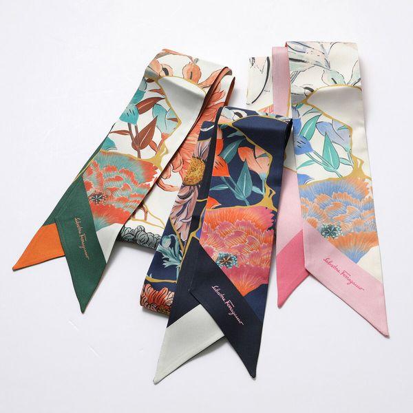 FERRAGAMO（フェラガモ） リボン スカーフ 32 0467 レディース シルク