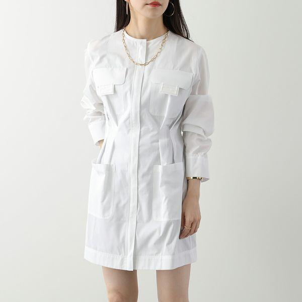 フェンディ（M）ワンピース/チュニック/半袖ロングデニムシャツ/ズッカ/Aライン フェンディ（M）ワンピース/チュニック/半袖/デニム/ズッカ