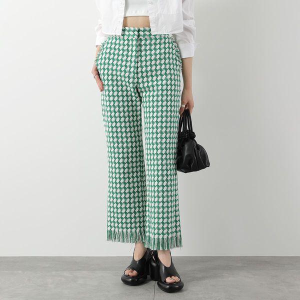 MSGM エムエスジーエム クロップドパンツ 3441MDP26A レディース 千鳥 