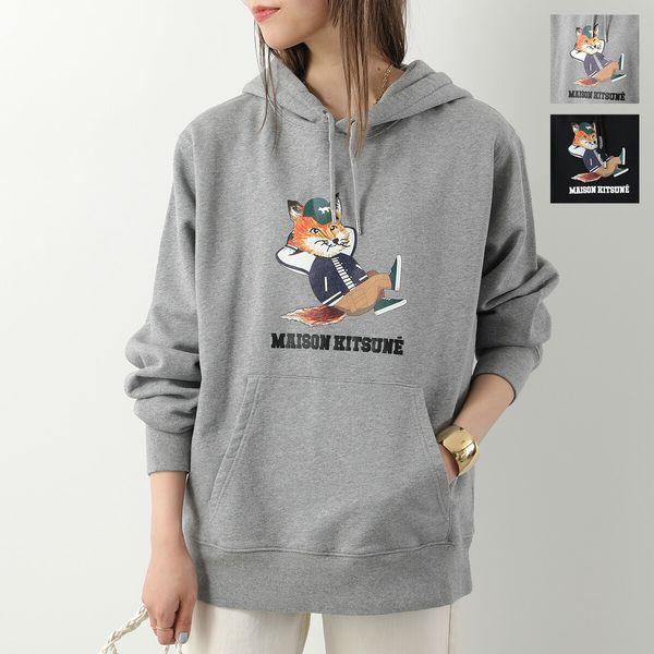 MAISON KITSUNE メゾンキツネ パーカー DRESSED FOX RELAXED KM00307KM0001 レディース プルオーバー  スウェット 長袖 カラー2色