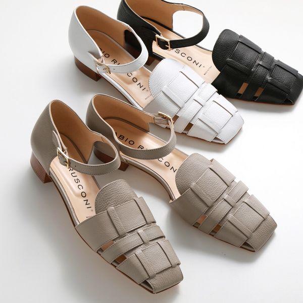 ⭐️新品同様⭐️　ファビオルスコーニ　グルカサンダル　ベルト　レザー　アイボリー セール】 FABIO RUSCONI グルカサンダル （サンダル）｜GRACE