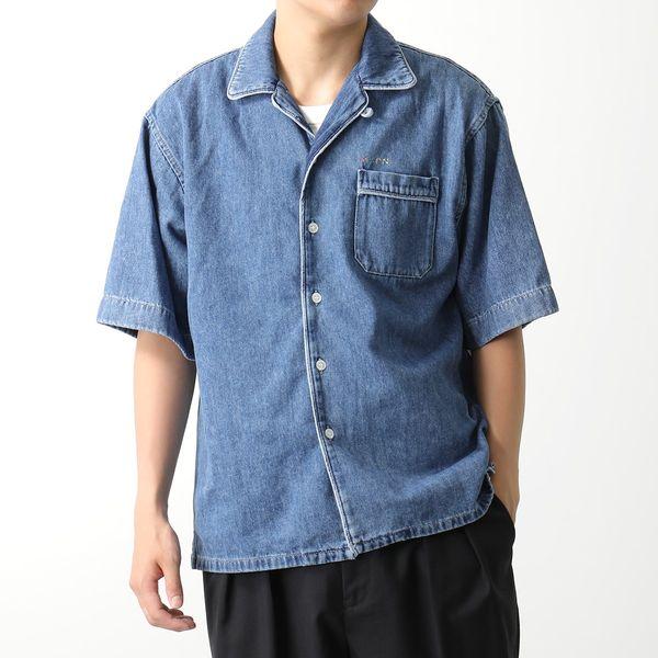 MARNI マルニ 半袖 デニムシャツ CUJU0017IS USCV22 メンズ MARNI マルニ 半袖 デニムシャツ CUJU0017IS USCV22 メンズ