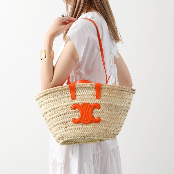 CELINE　セリーヌ　ラフィア　かごバッグ　カゴバック 新作♪CELINE カゴバッグ ブレーテッドパニエ / ラフィア