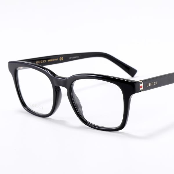 GUCCI グッチ メガネ GG0457O メンズ スクエア型 ロゴ シェリーライン 