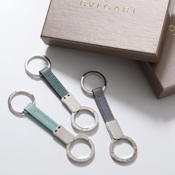 BVLGARI ブルガリ キーリング BB MAN 286888 285208 287684 レディース レザー ロゴ Bulgari Bulgari  Man キーホルダー カラー3色