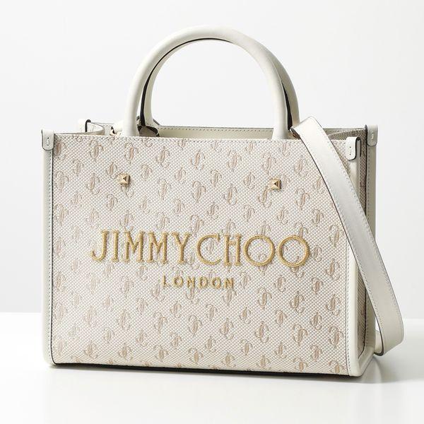 JIMMY CHOO ヴァレンヌ スタッズ ショルダーバッグ ホワイト
