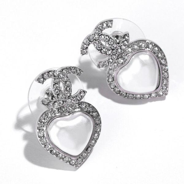 Chanel シャネル ハートパールピアス 片耳 ストーン 2way