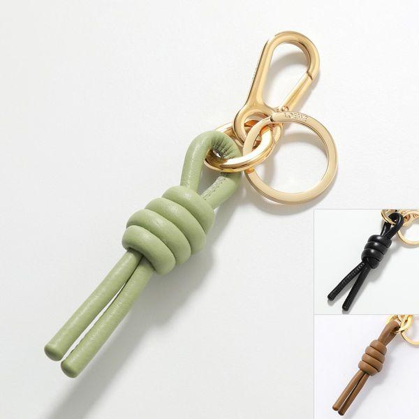 LOEWE ロエベ キーリング KNOT CHARM ノットチャーム C621232XF6 レディース レザー×ブラス キーチャーム キーホルダー  カラー3色