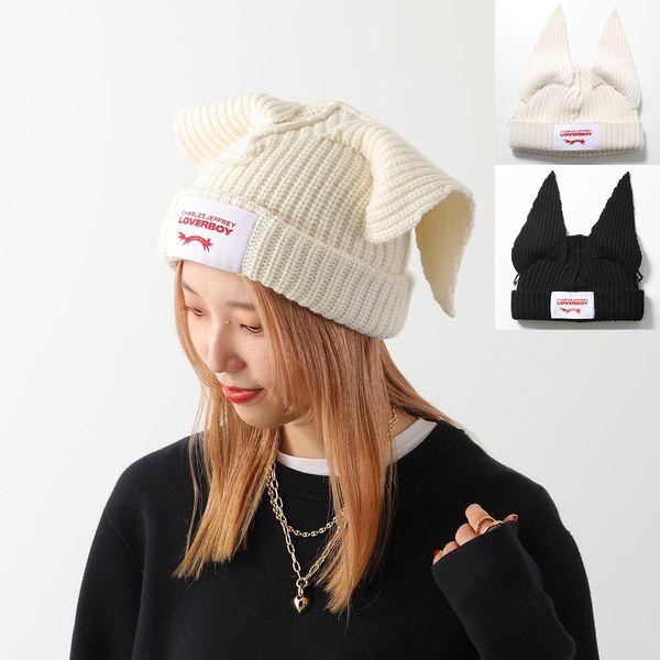 CHARLES JEFFREY LOVERBOY チャールズジェフリーラバーボーイ ニット帽 FLOPPY EARS BEANIE 31130602  31130601 レディース 猫耳 ビーニー 帽子 カラー2色