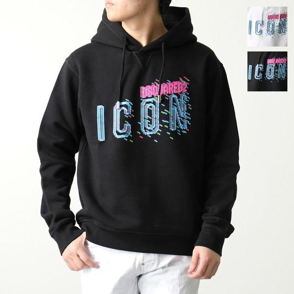 DSQUARED2（ディースクエアード） パーカー PIXELED ICON COOL HOODIE