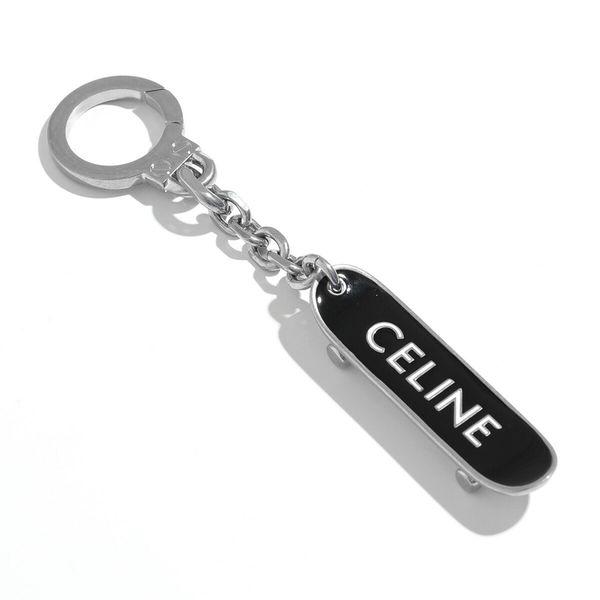 CELINE セリーヌ キーリング SKATEBOARD CHARM スケートボードチャーム 49I986BRE レディース キーホルダー バッグチャーム 38AW/Black/White CELINE セリーヌ キーリング SKATEBOARD CHARM スケートボードチャーム 49I986BRE レディース キーホルダー バッグチャーム 38AW/Black/White