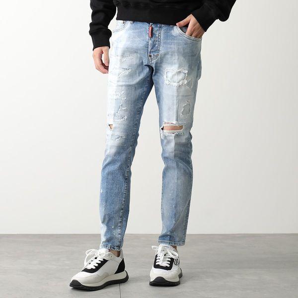 DSQUARED2 デニム SKATER JEAN ダメージ　クラッシュ　メンズ DSQUARED2（ディースクエアード） デニム SKATER JEANS S71LB1253