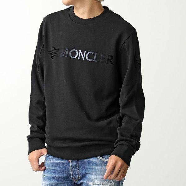 モンクレール ロゴ クルーネック スウェット XL 黒 MONCLER モンクレール クリスタル ロゴ クルーネック トレーナー