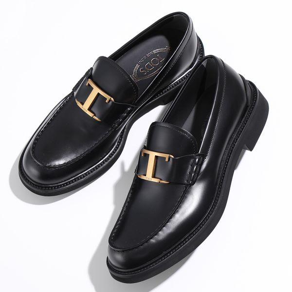 TODS トッズ ローファー MID T SEMIFORMALE XXM06H0ER60LYG メンズ T TIMELESS Tタイムレス レザー  シューズ 靴 B999/LYG-NERO