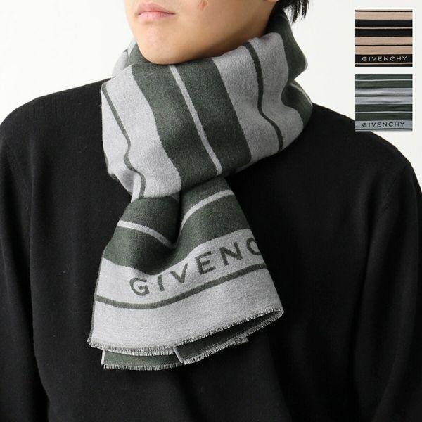 GIVENCHY ジバンシィ マフラー GV3518 J4975 メンズ マルチボーダー 