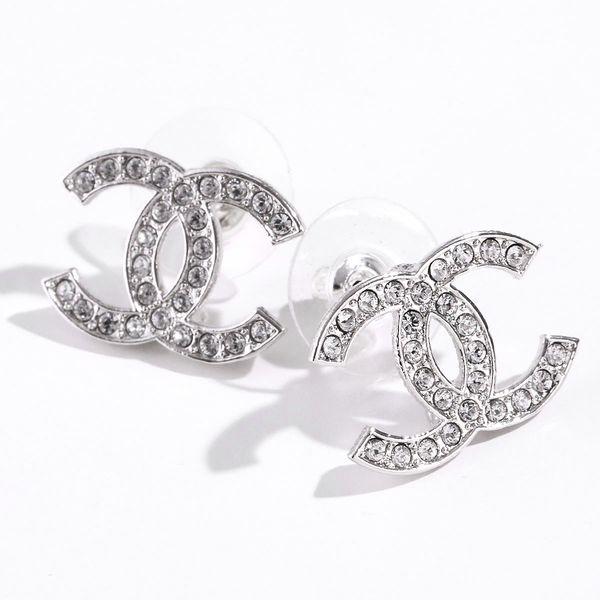 CHANEL クリスタル ピアス(片耳用) 定番☆CHANEL シャネル CCロゴ ピアス クリスタル メンズにも