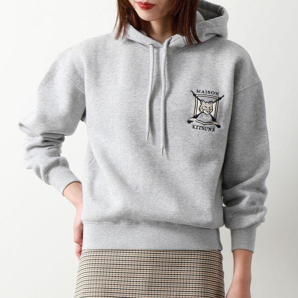 メゾンキツネ　フーディグレー　L Maison Kitsune（メゾンキツネ）の「ZIP HOODIE TRICOLOR FOX PATCH