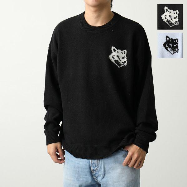 MAISON KITSUNE メゾンキツネ セーター FOX HEAD INTARSIA MAISON KITSUNE メゾンキツネ セーター FOX HEAD INTARSIA