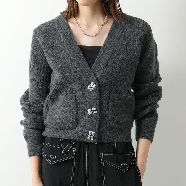 GANNI（ガニー） カーディガン Soft Wool Cardigan Solid K1923 2559