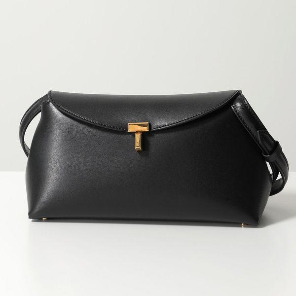 Toteme トーテム ショルダーバッグ T-LOCK CLUTCH 234 WLGBG419 LE0025 レディース T ロック クラッチ レザー  鞄 001/BLACK