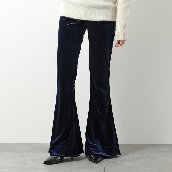 GANNI ガニー フレアパンツ Velvet Jersey Flared PANTS T3623 3628 