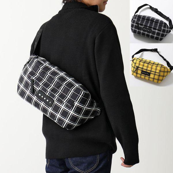 MARNI マルニ ボディバッグ MUMQ0020U0 P6262 メンズ チェック柄 MARNI マルニ ボディバッグ MUMQ0020U0 P6262 メンズ チェック柄