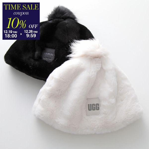 UGG アグ ファーキャップ W FAUX FUR BEANIE POM フォー ファー UGG アグ ファーキャップ W FAUX FUR BEANIE POM フォー ファー
