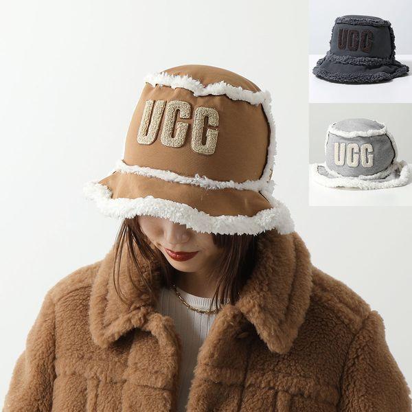 UGG ベージュ ボア バケットハット 未使用品 UGG（アグ） バケットハット W BONDED FLEECE BUCKET HAT ボンデッド
