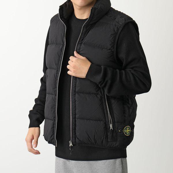 STONE ISLAND ストーンアイランド ダウンベスト SEAMLESS TUNNEL NYLON DOWN-TC 7915G1428 メンズ  ロゴパッチ スタンドカラー ジレ V0029