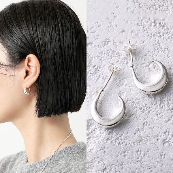 Nina＆Jules（ニナ・エ・ジュール） ピアス MOON HOOPS MINI E22-105 