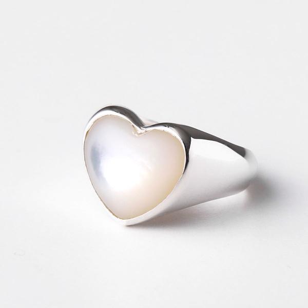 ANNIKA INEZ（アニカイネズ） リング Pearl Heart Ring R157-SML