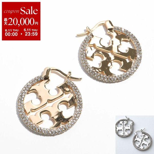 TORY BURCH（トリーバーチ） ピアス MILLER PAVE HOOP ミラー パヴェ