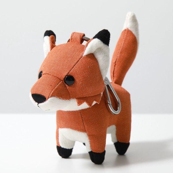 新品タグ付メゾンキツネ★MAISONKITSUNE★キーホルダー★バックチャーム MAISON KITSUNE メゾンキツネ バッグチャーム ブランド おしゃれ
