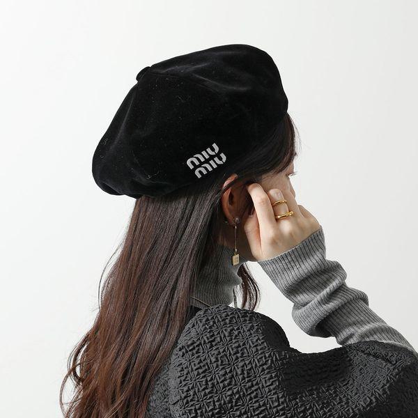 miu MIUMIU ミュウミュウ ベレー帽 5HC075 068 レディース miu MIUMIU ミュウミュウ ベレー帽 5HC075 068 レディース