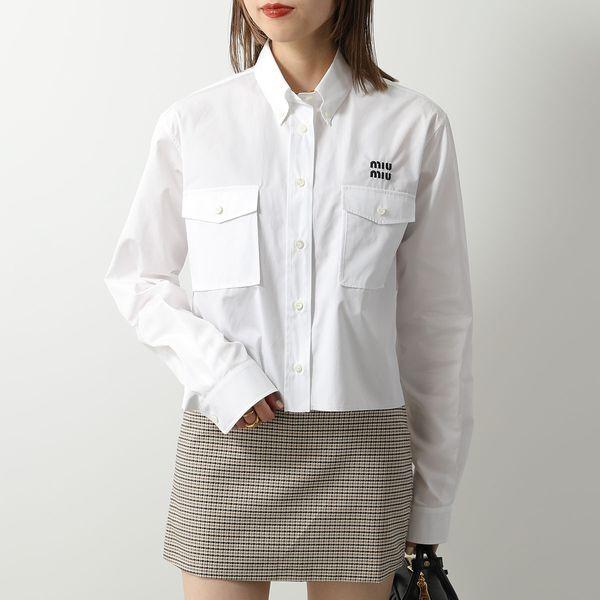 miu MIUMIU ミュウミュウ ポプリンシャツ MK1791 10RG miu MIUMIU ミュウミュウ ポプリンシャツ MK1791 10RG