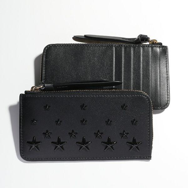 【美品】ジミーチュウ LISE-Z カードケース フラグメントケース 黒 JIMMY CHOO（ジミーチュウ） コインケース カードケース LISE-Z AOR
