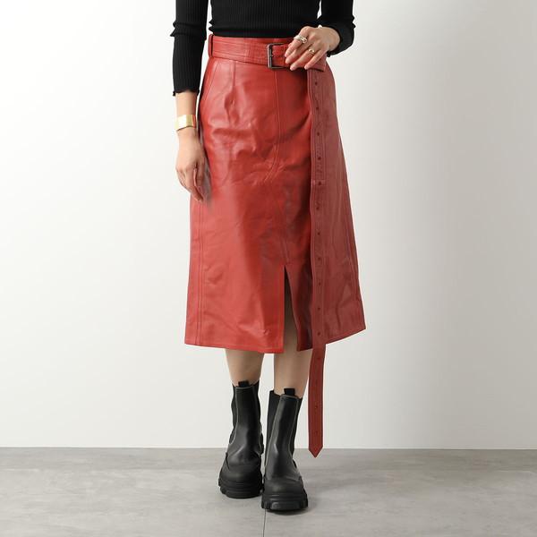 MARNI マルニ スカート GOMX0194CU LA188 レディース レザー ベルト  