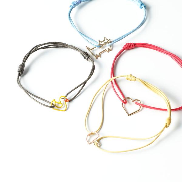 ALIITA ハートモチーフ ブレスレット ALIITA公式通販】アリータ 9KYG コードブレスレット ハート