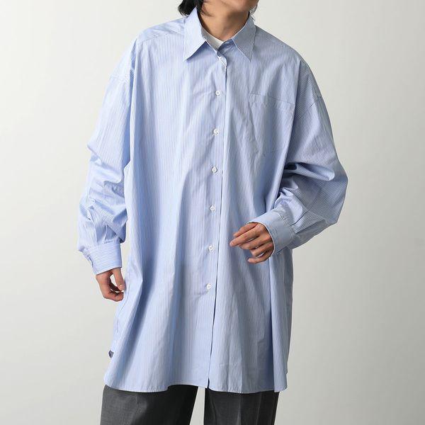 Maison Margiela / ポプリン/ピンストライプシャツ/長袖シャツ/S/コットン/BLU/SI0DL0002 Maison Margiela（メゾンマルジェラ） 4 14 シャツ SI0DL0002 S54945