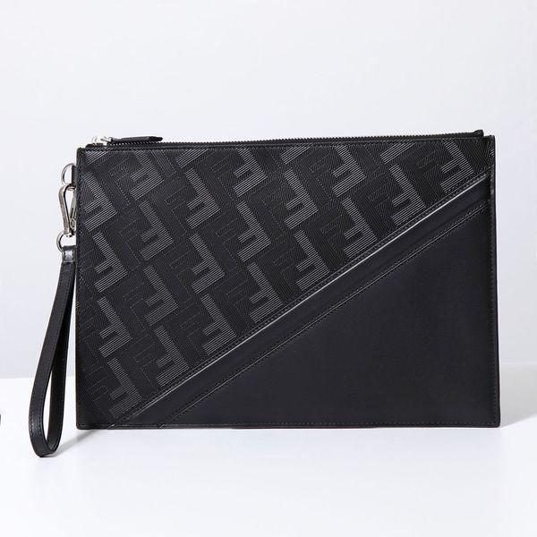 FENDI フェンディ クラッチバッグ SHADOW DIAGONAL シャドー