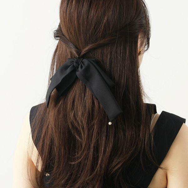 ALEXANDRE DE PARIS パールリボンヘアピン ALEXANDRE DE PARIS アレクサンドル ドゥ パリ バレッタ TA6-11T