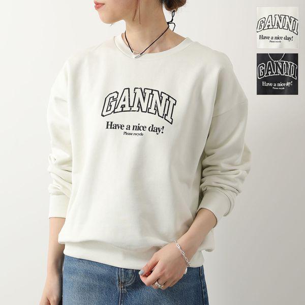 GANNI ガニー スウェットシャツ ISOLI OVERSIZED SWEATSHIRT GANNI ガニー スウェットシャツ ISOLI OVERSIZED SWEATSHIRT