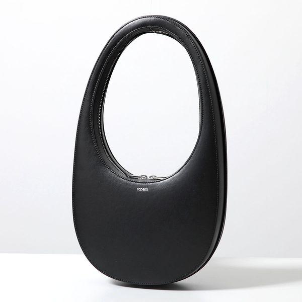 【美品】  Coperni  / コペルニ | Small Sound Swipe Bag / 2way ショルダー付き ロゴ ハンドバッグ | ブラック | レディース 美品】 Coperni / コペルニ | Small Sound Swipe Bag / 2way
