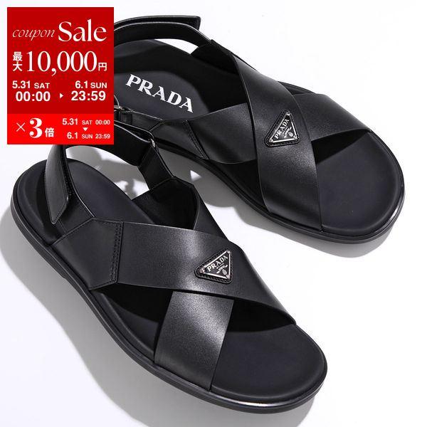 PRADA プラダ クリスクロスサンダル 2X3121 3LEM メンズ レザー PRADA プラダ クリスクロスサンダル 2X3121 3LEM メンズ レザー