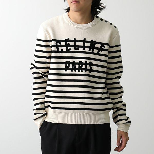 CELINE セリーヌ ニット 2ADDU012W.01OB メンズ クルーネック CELINE セリーヌ ニット 2ADDU012W.01OB メンズ クルーネック