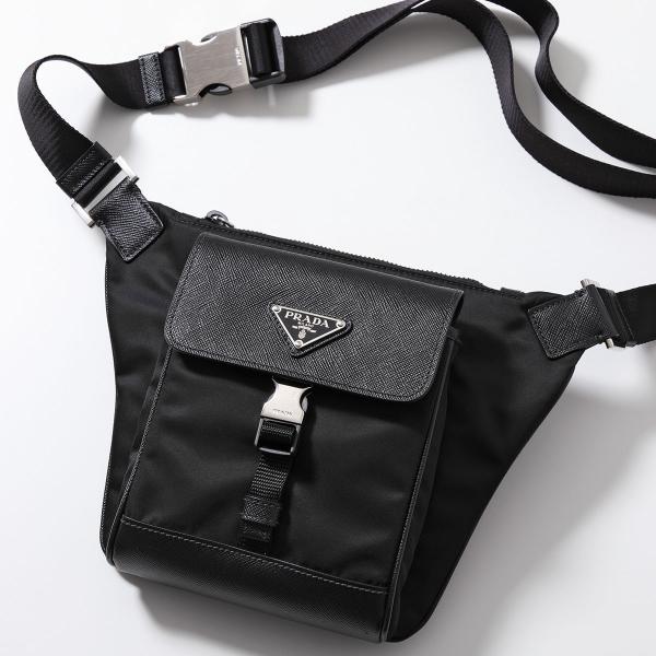 PRADA ボディバッグ ブラックZ PRADA プラダ ボディバッグ 1BZ026 V44 F0002 OOO ナイロン 斜め